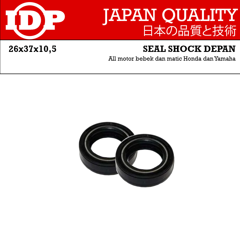 IDP Seal Sil Shock Depan All Honda Yamaha motor matic dan bebek (sepasang)