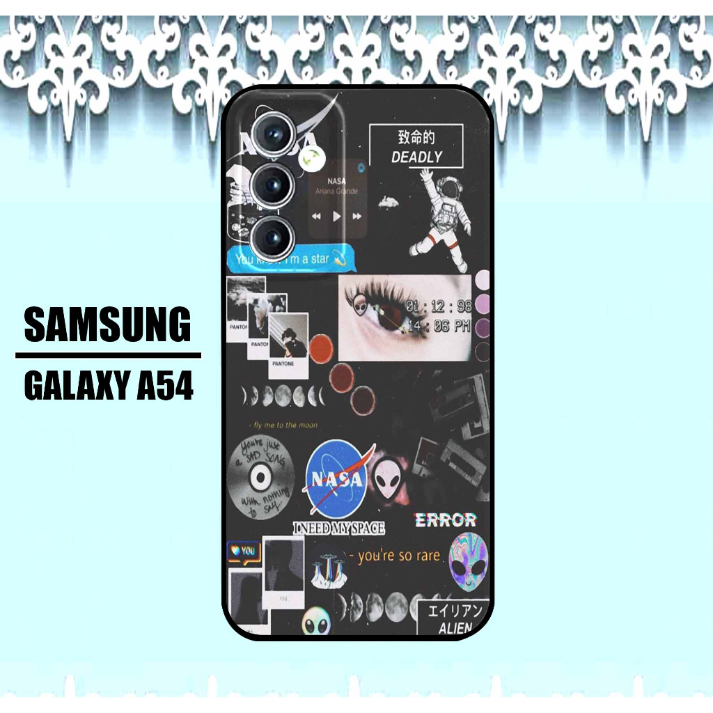 CASE Samsung A54 5G 2023 MOTIF [NASA] TERLARIS CASING Samsung A54 5G NFC TERBARU CLEAR CASE PROTECTE