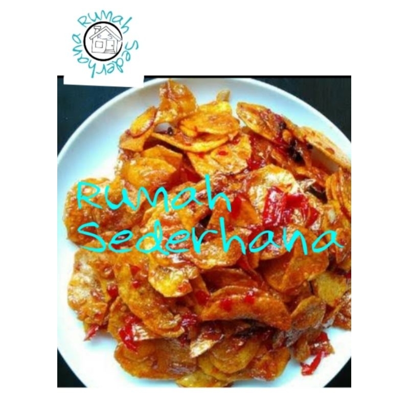 

kripik kentang pedas per 100gr