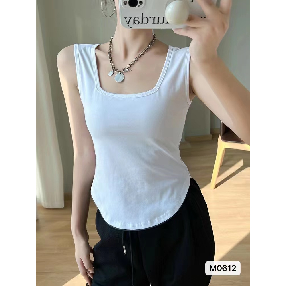 Basic TankTop Knit - Atasan Wanita Rajut Import TM (M0612)