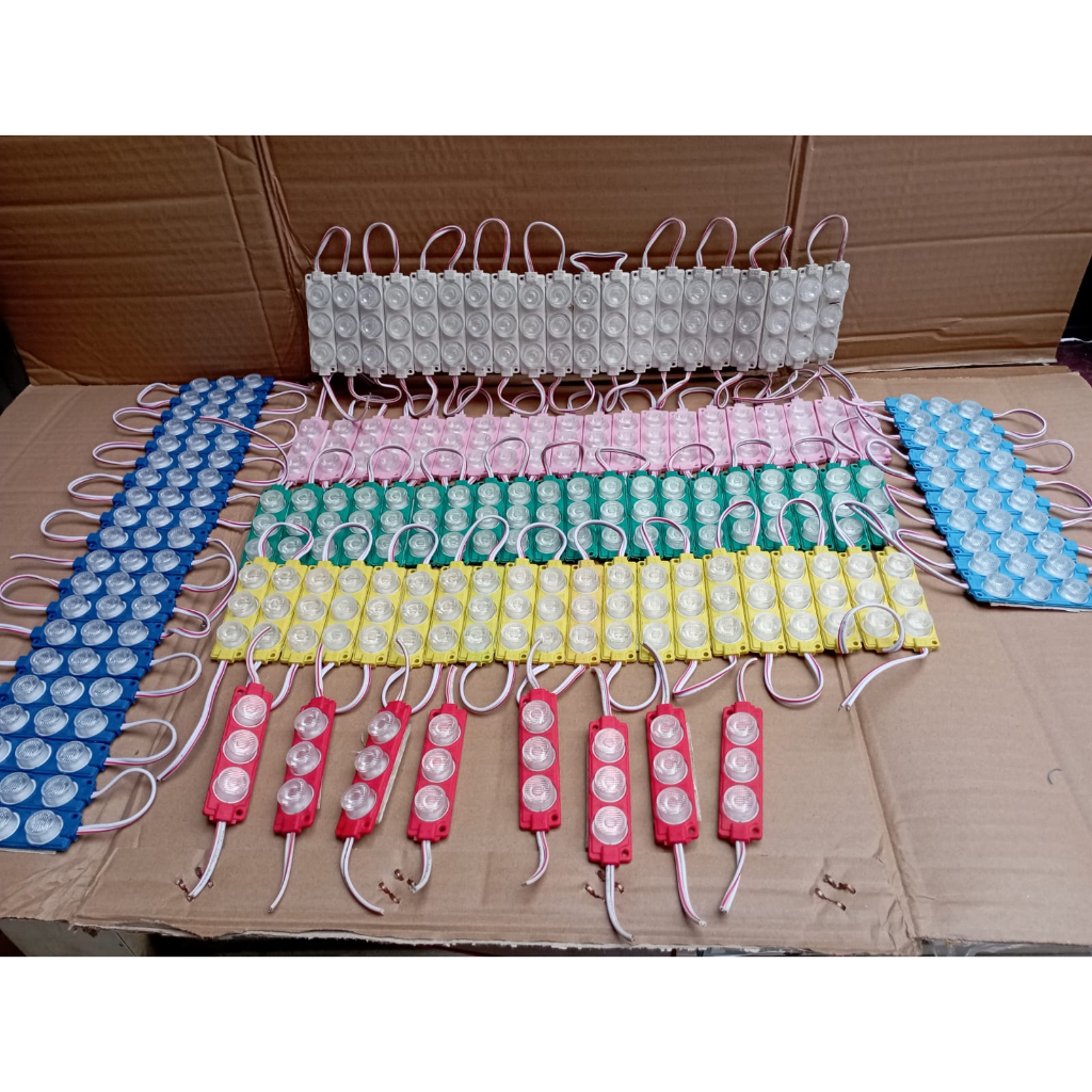 Lampu Led modul module strip 3 mata Lampu Led Modul 3 mata 1PCS truk truck Lampu mobil motor