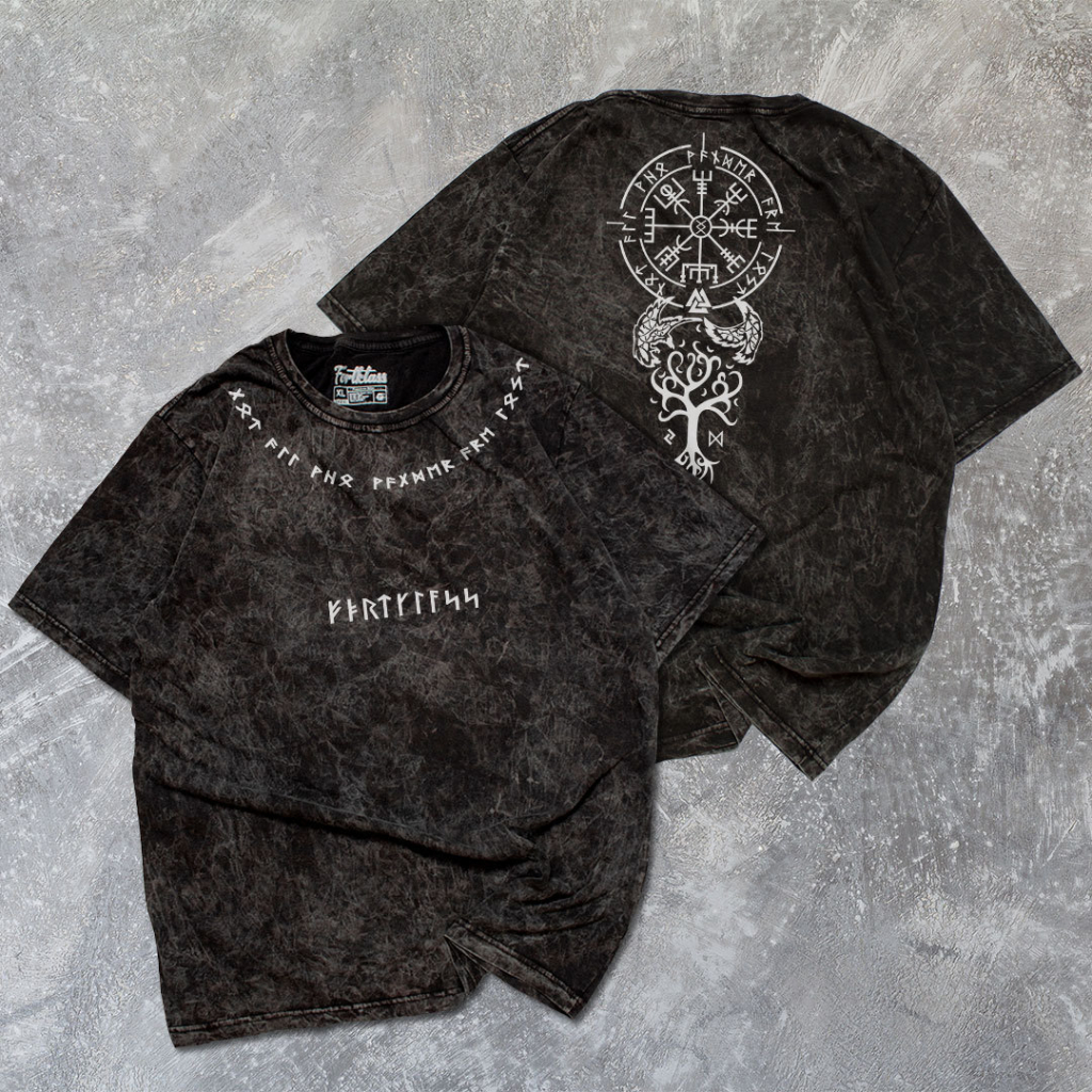 HipNop Kaos VIKING Sablon Lengan Pendek Atasan Tshirt Distro Cowok Kaos SNOW Kaos Wash