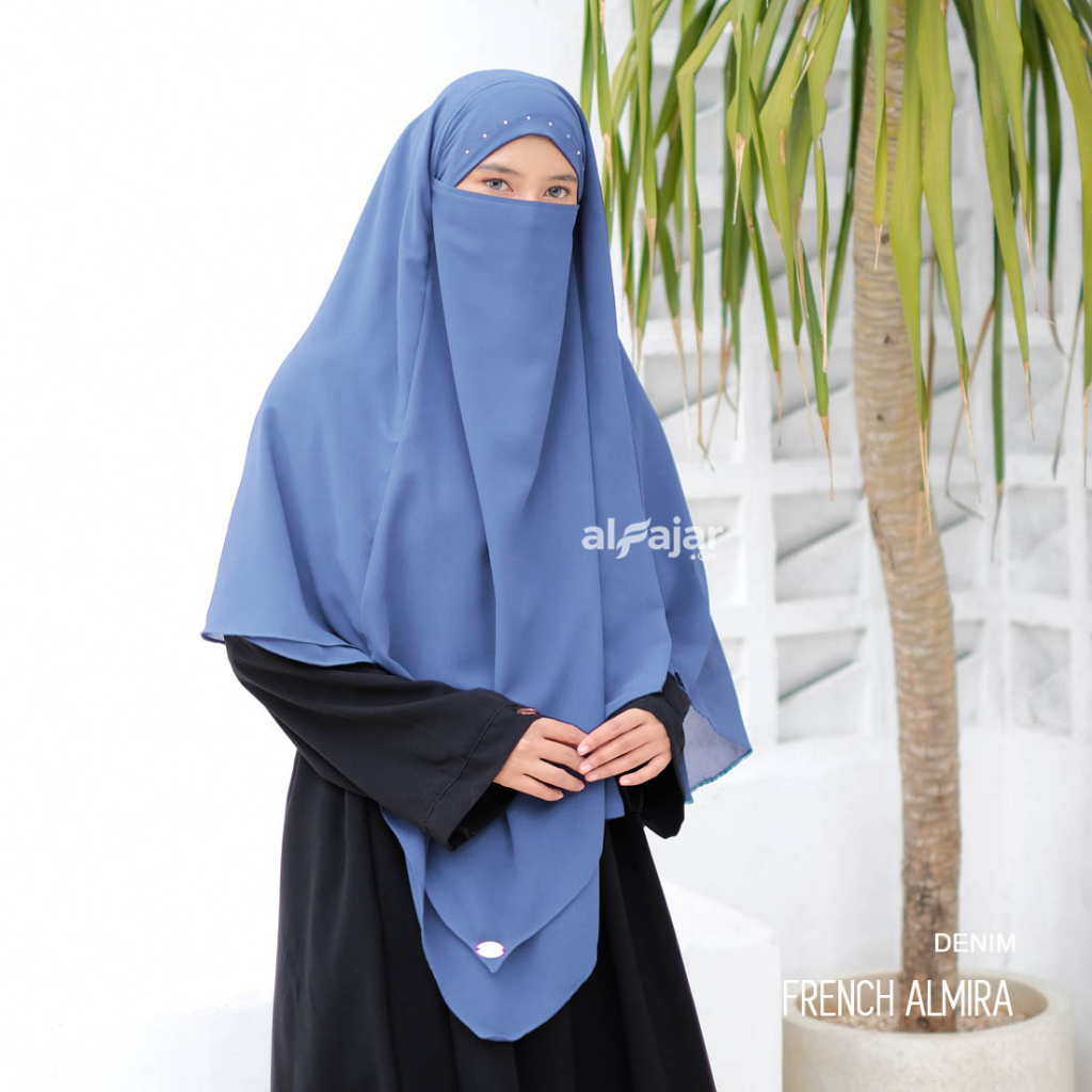 Khimar French Dua Layer Almira by Alfajar