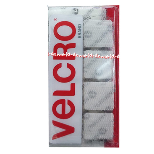 Velcro Perekat Plester Transparan Isi 12pcs Velkro Square Sticky 7/8in 2.2cm