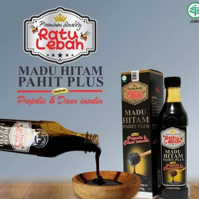 Madu Hitam Pahit Extra Ratu Lebah Premium Quality ORIGINAL