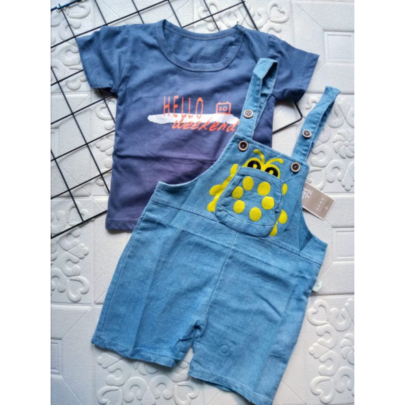 [0-4th] COD setelan Baju Kodok Anak cowok Import jeans 0-4 tahun / Baju Anak Laki Laki overall jeans import 0 1 2 3 4 tahun/ Baju Anak Perempuan / Overall Anak JL01