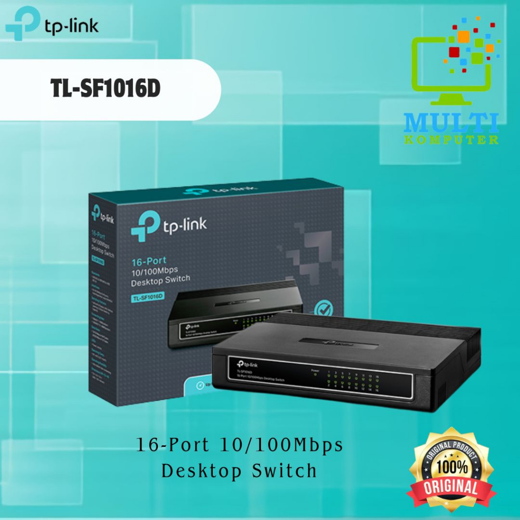 TP-Link TL-SF1016D 16-Port 10 100Mbps Desktop Switch