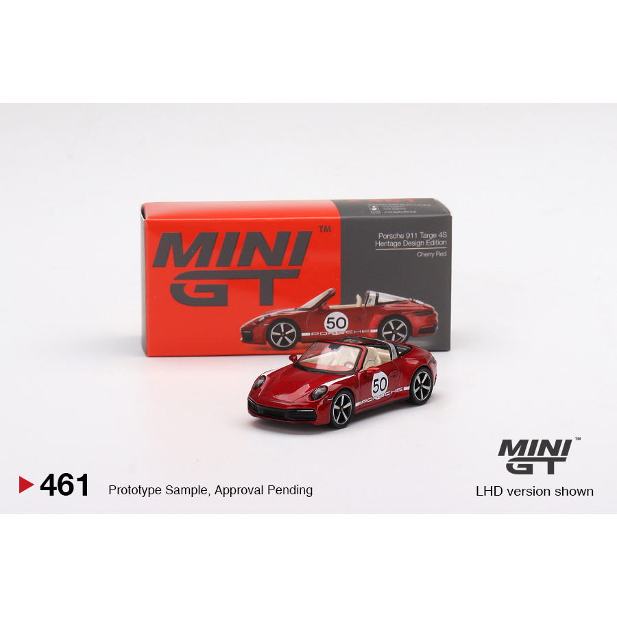 MINI GT 461 / MINIGT Porsche 911 Targa Heritage Design Edition - Cherry Red