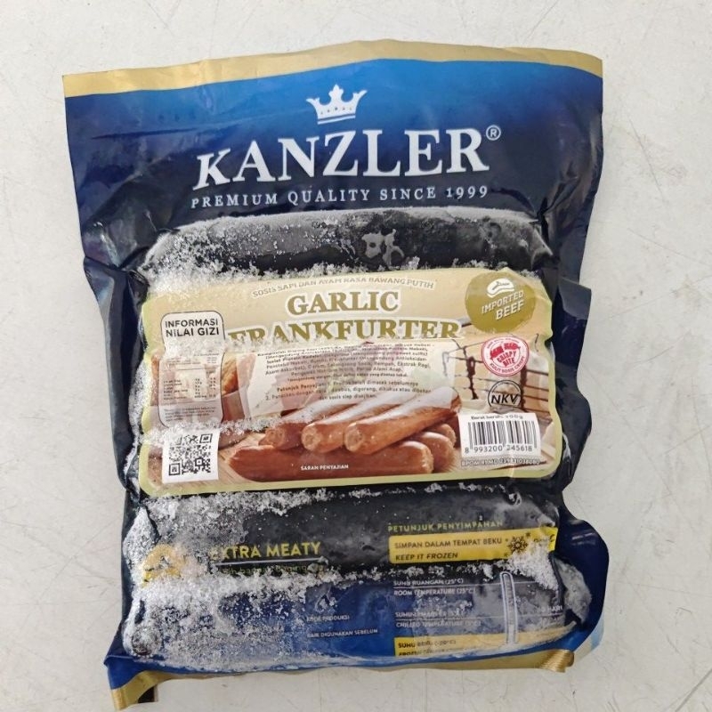 

Kanzler Sosis Garlic Frankfurter 300gr