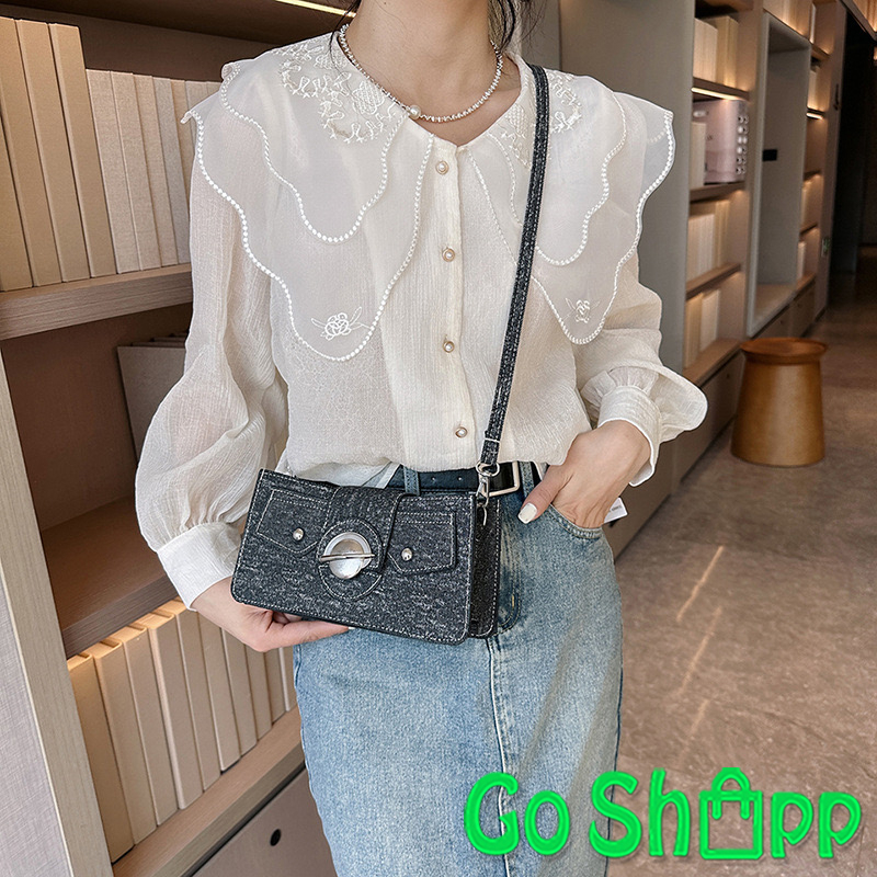 Tas Selempang Bahu Kasual Jeans Wanita Import Fashion Korea Terbaru - Shoulder Bag Pesta Kekinian SL92
