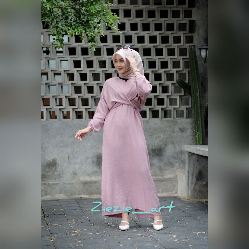 RANIA DRESS/GAMIS CRINKLE AIRFLOW/CASUAL DRESS/DRESS KONDANGAN DAN DRESS LEBARAN