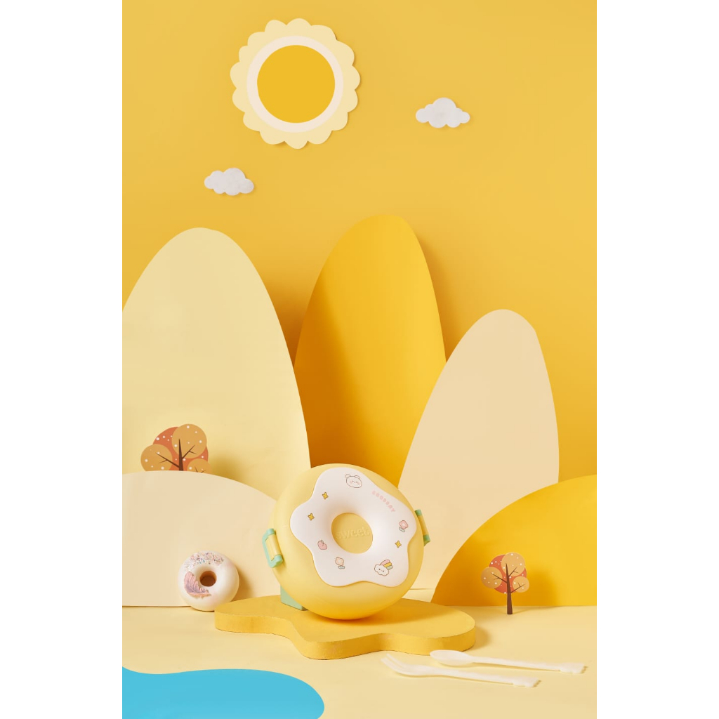 SGFUNFANCY_STUFF-TERBARU!!! KOTAK MAKAN ANAK 6717 BENTUK DONAT WARNA KALEM/6770/BEAUTY/OVAL BENTO/6769/6725/A300