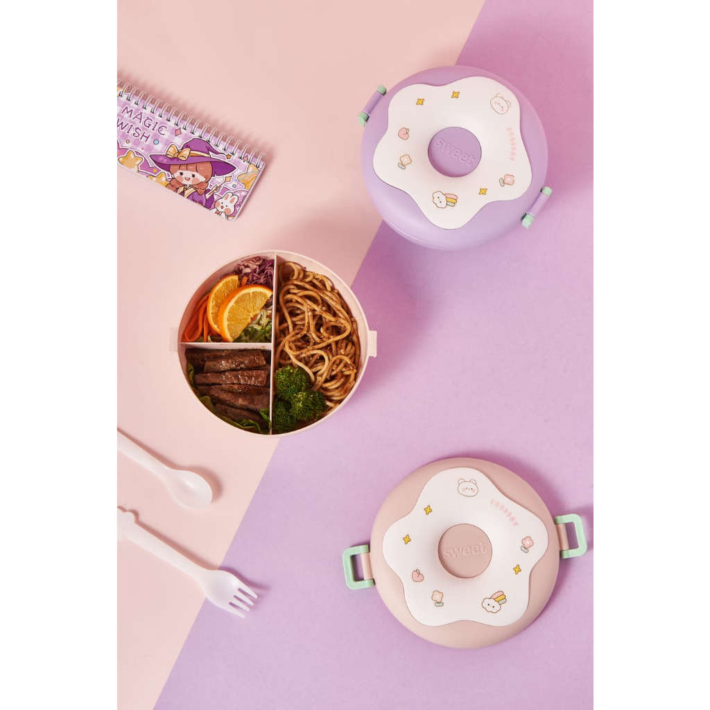 SGFUNFANCY_STUFF-TERBARU!!! KOTAK MAKAN ANAK 6717 BENTUK DONAT WARNA KALEM/6770/BEAUTY/OVAL BENTO/6769/6725/A300