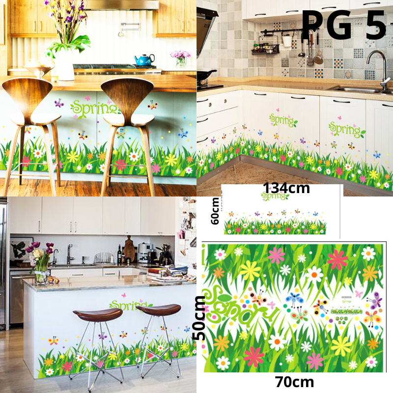 WALL STICKER STIKER SETIKER RUMPUT PAGAR WALLSTIKER WALLSTICKER DINDING PAGAR LIS BORDER RUMPUT BUNGA MATAHARI SUNFLOWER DEKORASI RUMAH RUANG MAKAN TAMU KAMAR WALSTIKER DEKOR DECOR TEMBOK KERAMIK KRAMIK DAPUR POT RAK WALLPAPER