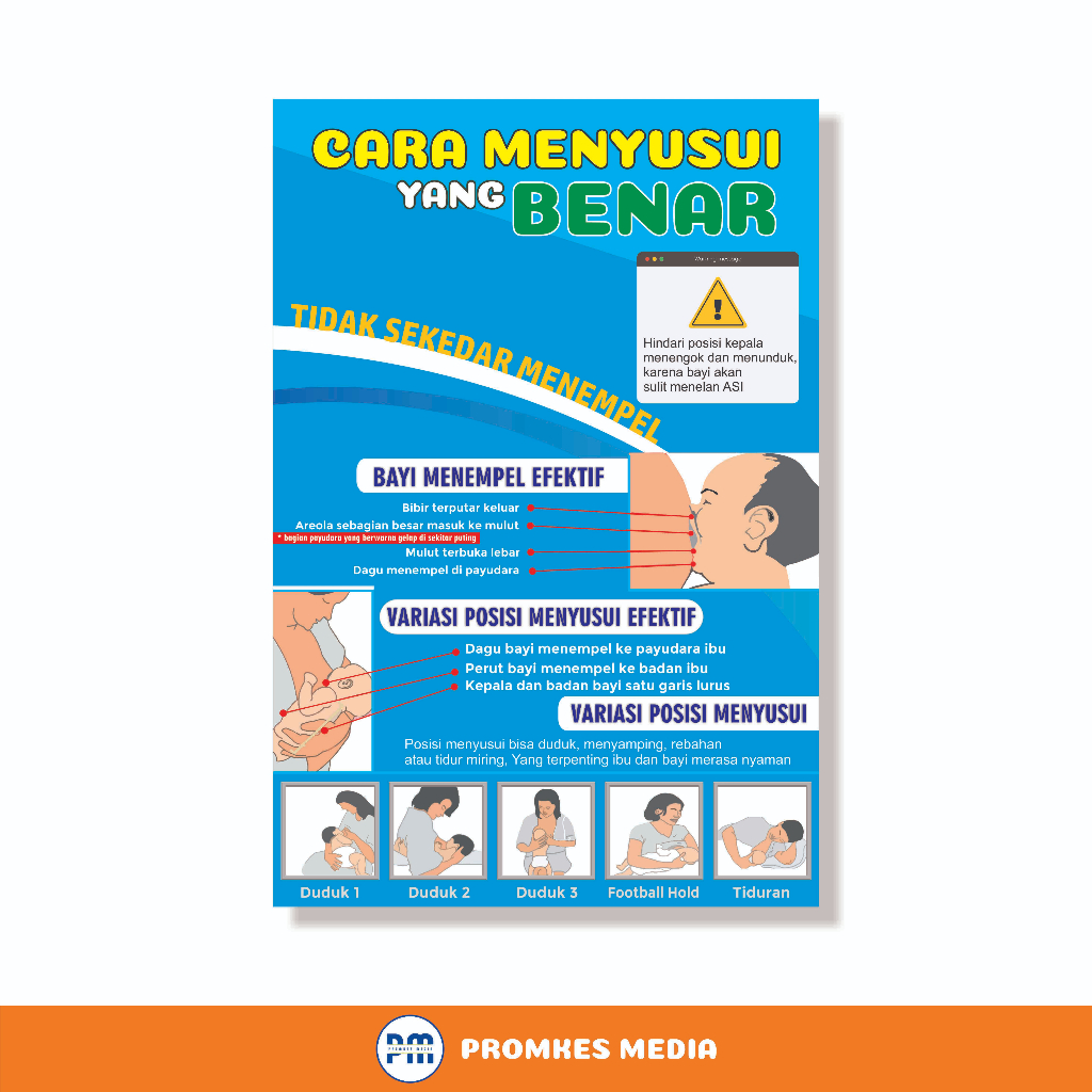 

Poster Kesehatan, Poster Cara Menyusui Yang Benar