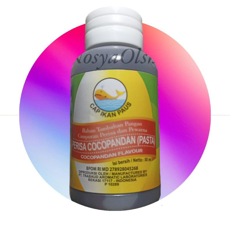 

Perisa Cocopandan Pasta Cap Ikan Paus 50 ML