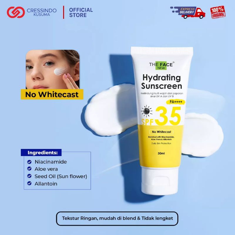 The Face Hydrating Sunscreen 30ml SunBlok SPF 35 PA++++