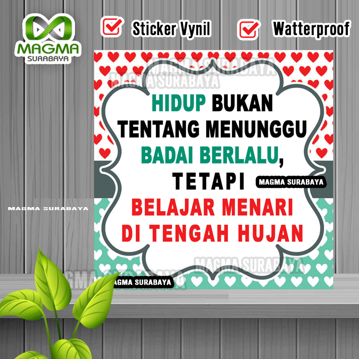 

Stiker Belajar menari di tengah hujan - label