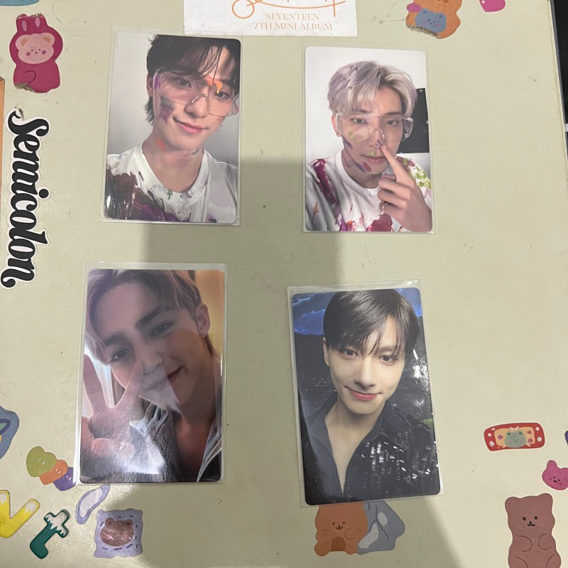 PHOTOCARD SEVENTEEN SCOUPS JUN WONWOO DINO FACE THE SUN CARAT VER