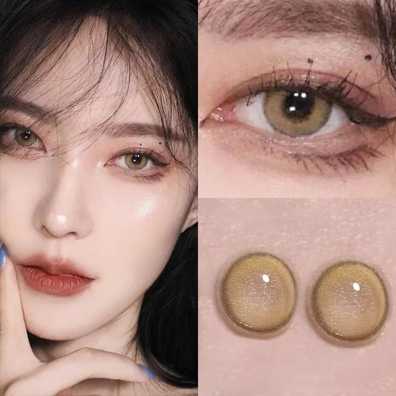 (COD)softlens minus(0.00-4.50)1 sepasang lensa kontak warna/softlens/soflens minus/softlens dubai/softlens 14 mm
