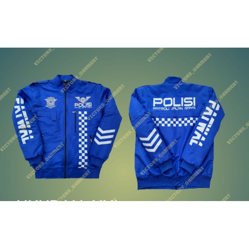 JAKET POLRI/PATWAL/POLANTAS/POLISI TERBARU CUSTOM FREE NAMA