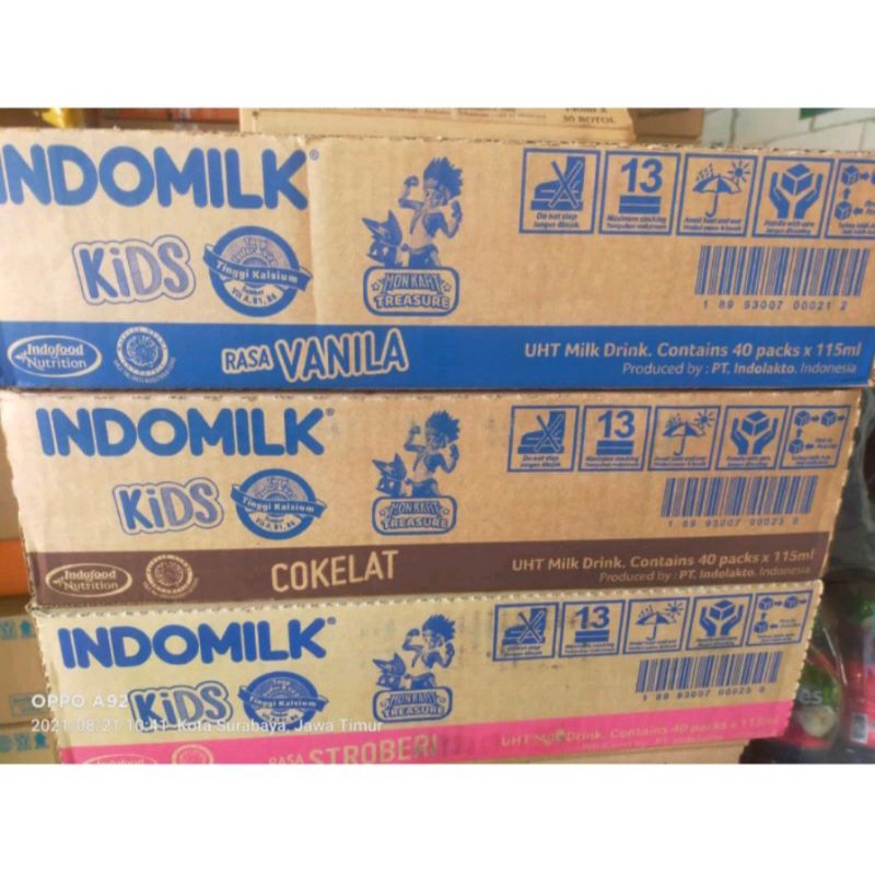 

INDOMILK KIDS SUSU UHT 115ML 1 KARTON ISI 40