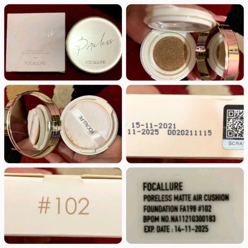 Preloved ORIGINAL Cushion FOCALLURE Poreless