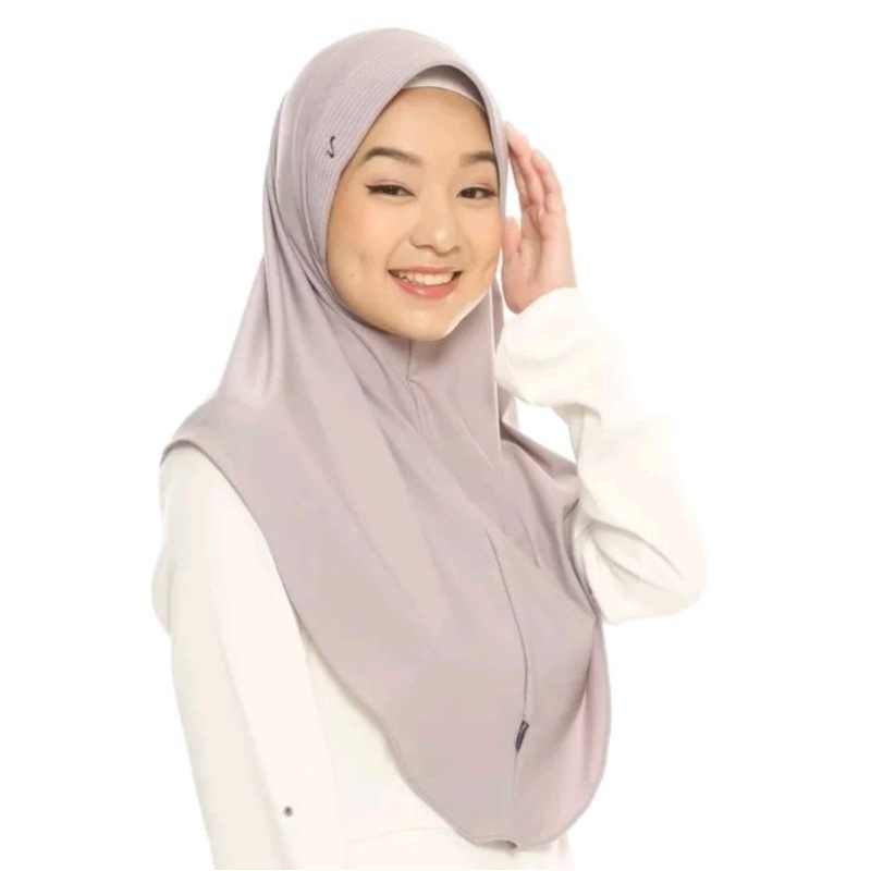 Bergo Hamidah Penguin Jersey Menutup Dada / Hijab Instant Pinguin Menutup Dada  Ori (Free Gift)