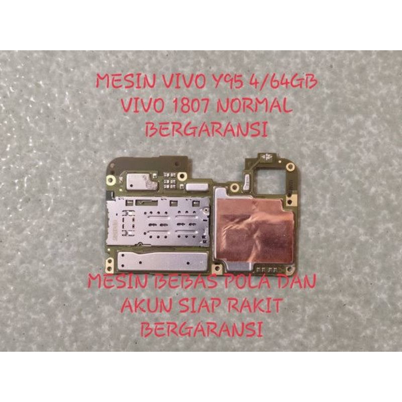 mesin vivo y95 ram 4/64GB normal bergaransi