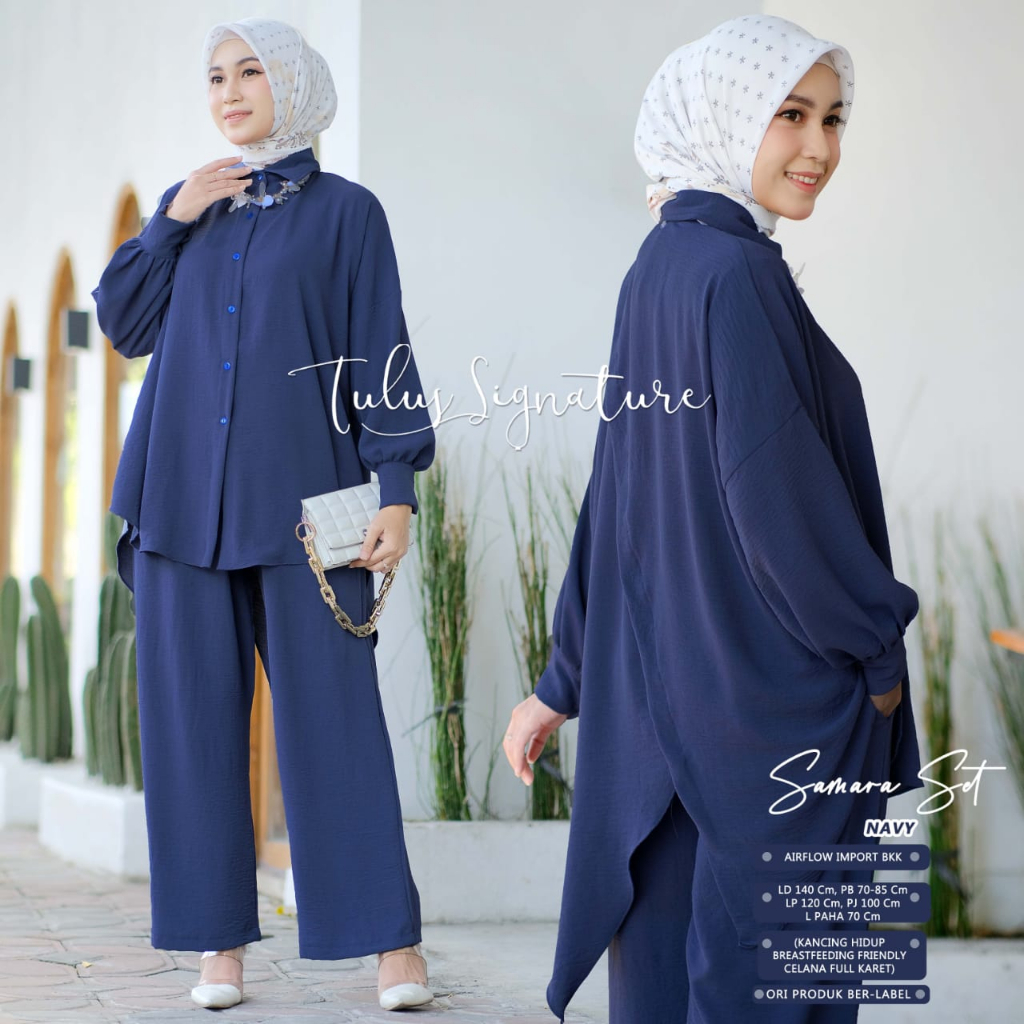 SAMARA SET setelan one set airflow terbaru by tulus signature