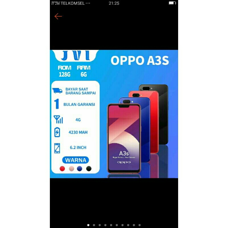 oppo a3s ram 6/128