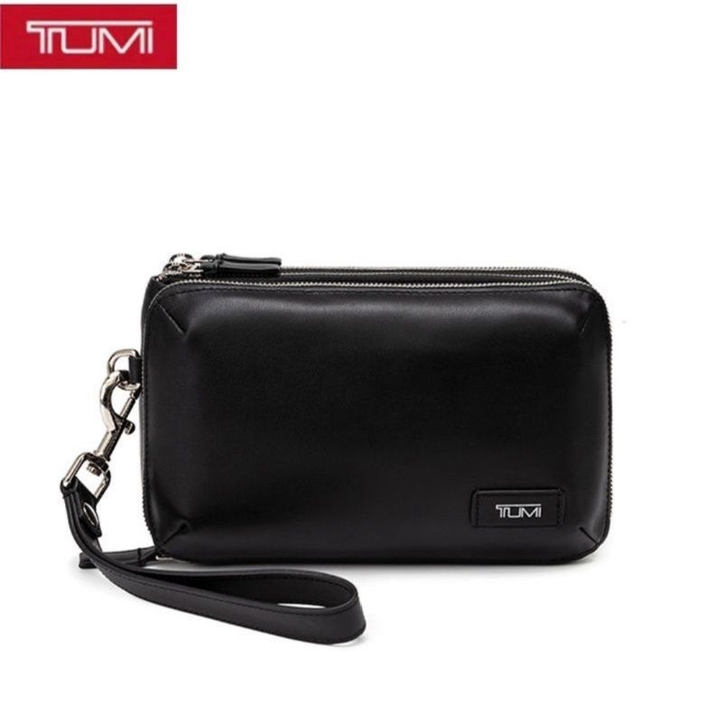 Handbag TUMI men's triple zipper Clutch Tas Tangan Mirror Quality