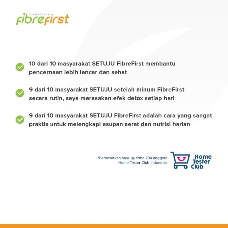 Fibre First Minuman Diet &amp; Detok FibreFirst Slimming isi 15 Sachet