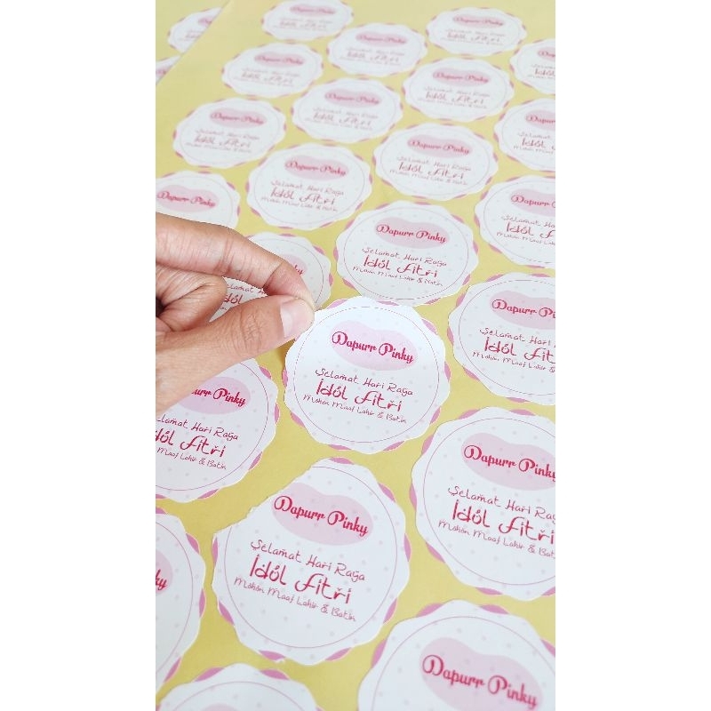 

CETAK STIKER LABEL OLSHOP CUSTOM DESIGN CUTTING MURAH