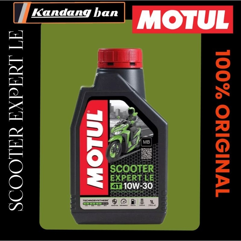 OLI MOTUL SCOOTER EXPERT LE MATIC 1L SAE 10W-30 UNTUK SEMUA MATIC, (PRODUK DI JAMIN 100% ORIGINAL)