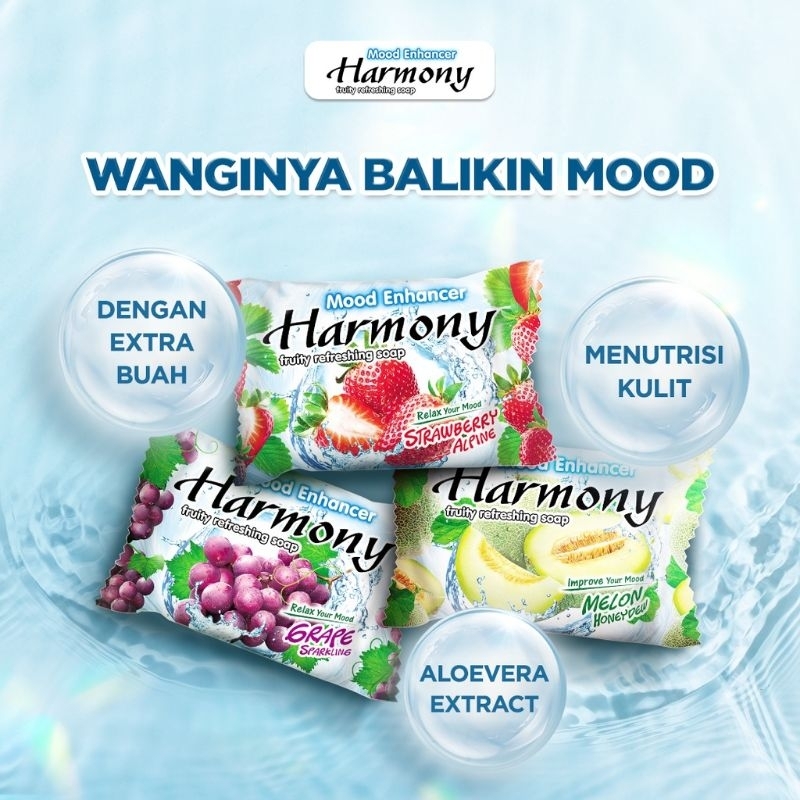 HARMONY FRUITY REFRESHING SOAP / Sabun Harmony Batang 70 gr/ Sabun Batang Aroma buah