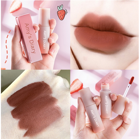 Lipstik Cream AMY'S DIARY Velvet-Mist Matte Lip Clay