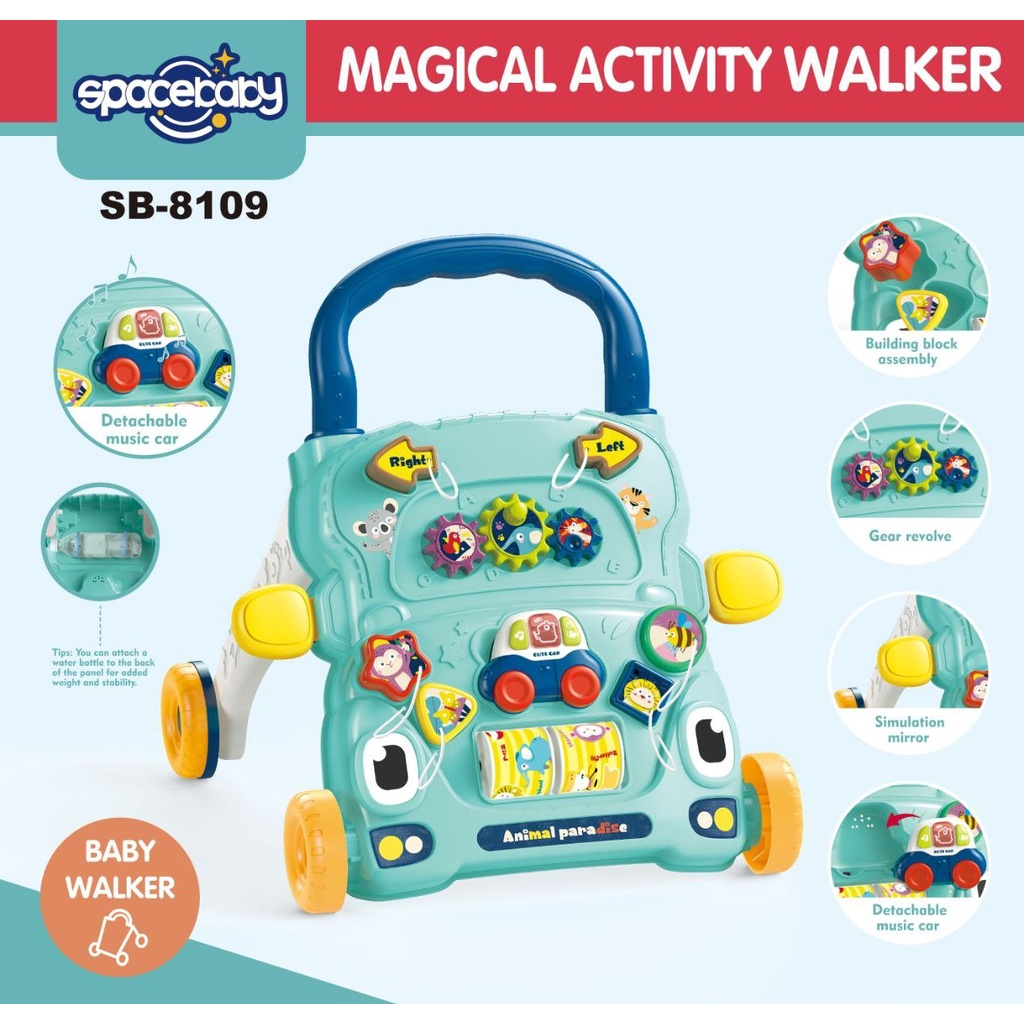 Activity Walker Baby Walker Spacebaby SB 8109 / Push Walker Bayi Spacebaby SB-8109