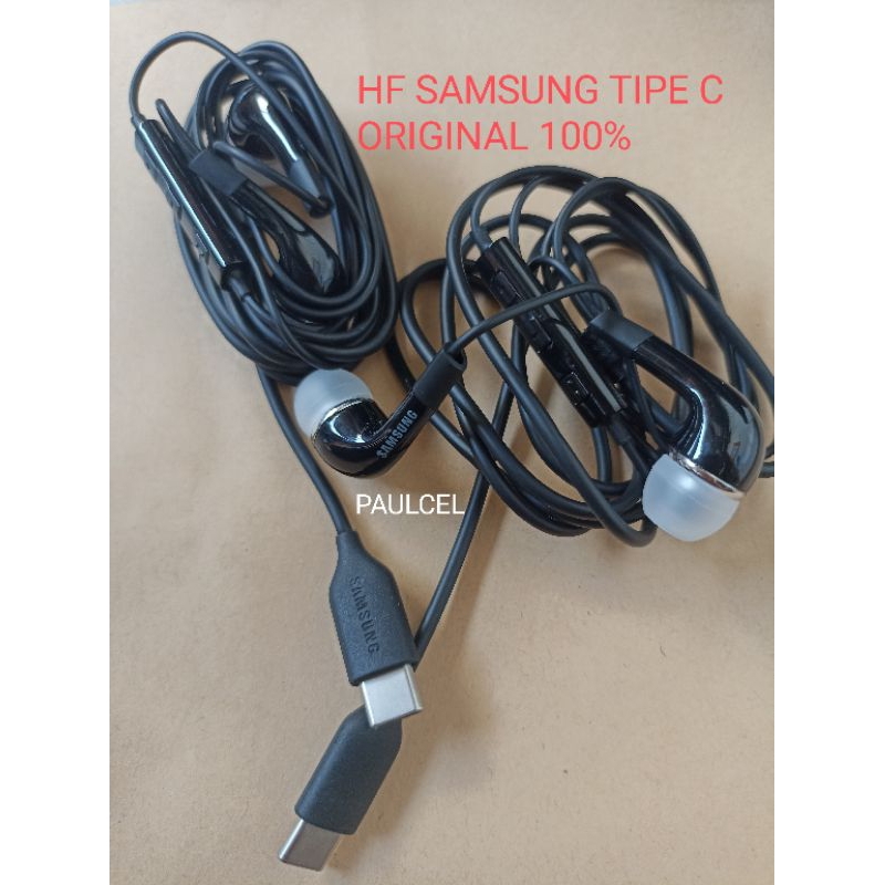 Headset Samsung Tipe C Samsung A80 Original 100%