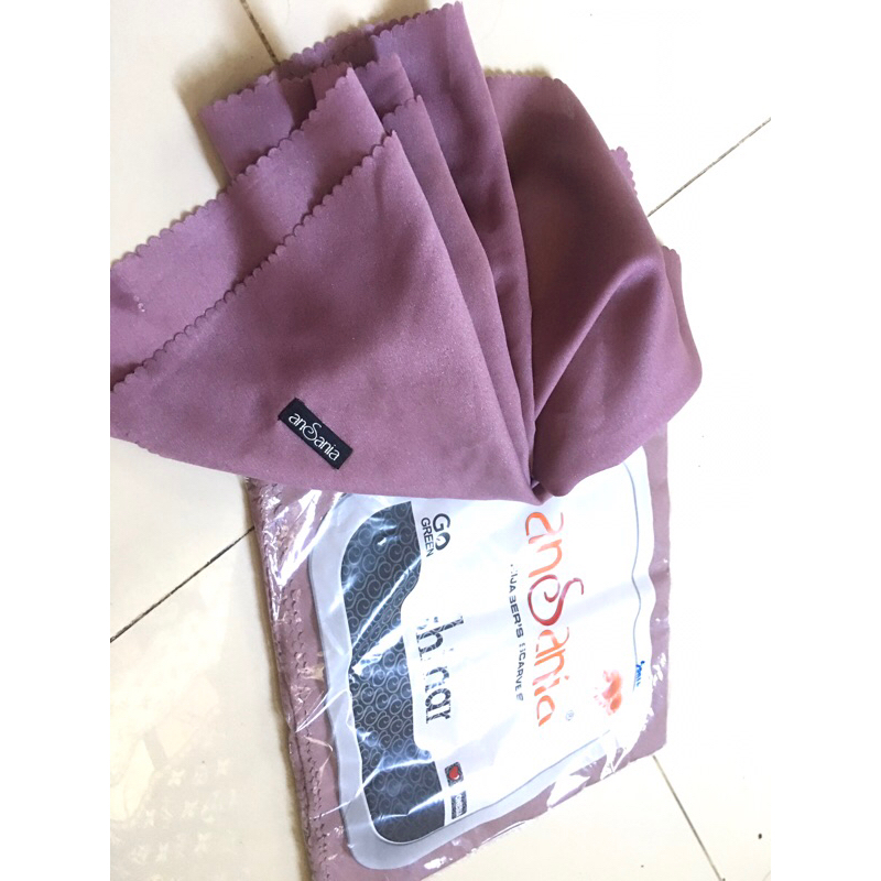 jilbab mewah ansania gliter jilbab segi empat ungu Taro glamour jilbab pesta