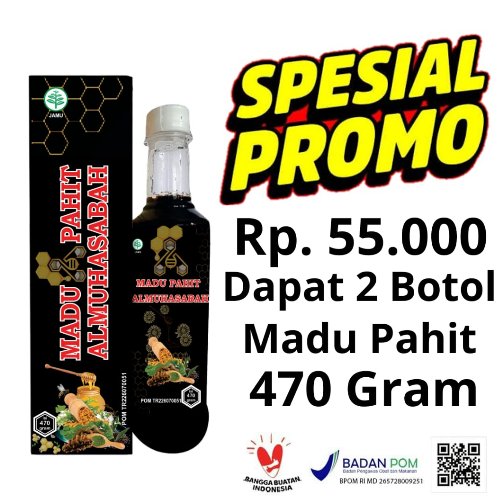 

MADU HITAM PAHIT / DAPAT 2 BOTOL 470GRAM / MADU PAHIT ALMUHASABAH / MADU PAHIT 470GRAM