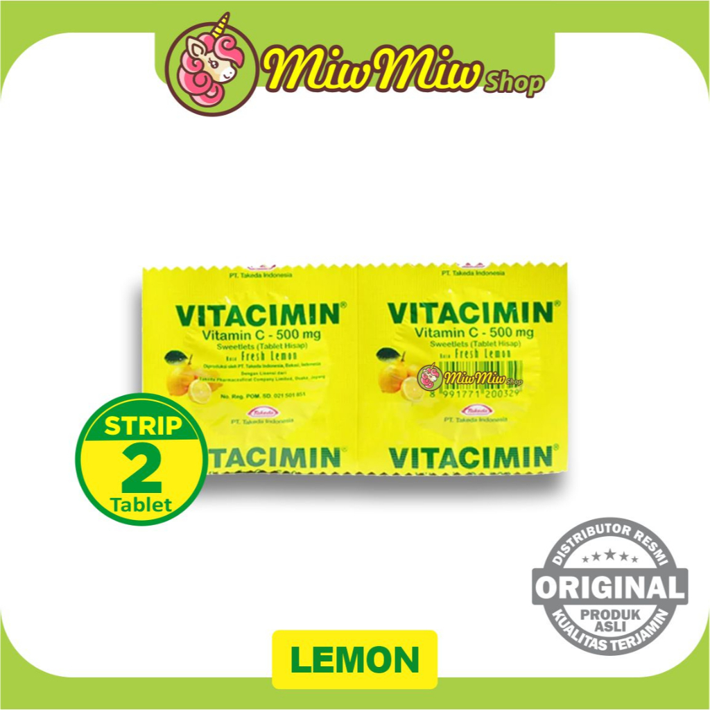 Vitacimin Vitamin C Per Strip (2 Tablet Hisap)