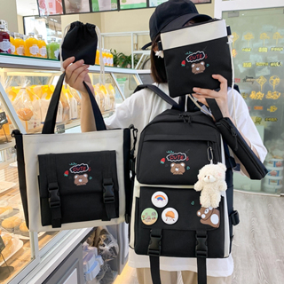 Tas Sekolah One Set Ransel Wanita 10118