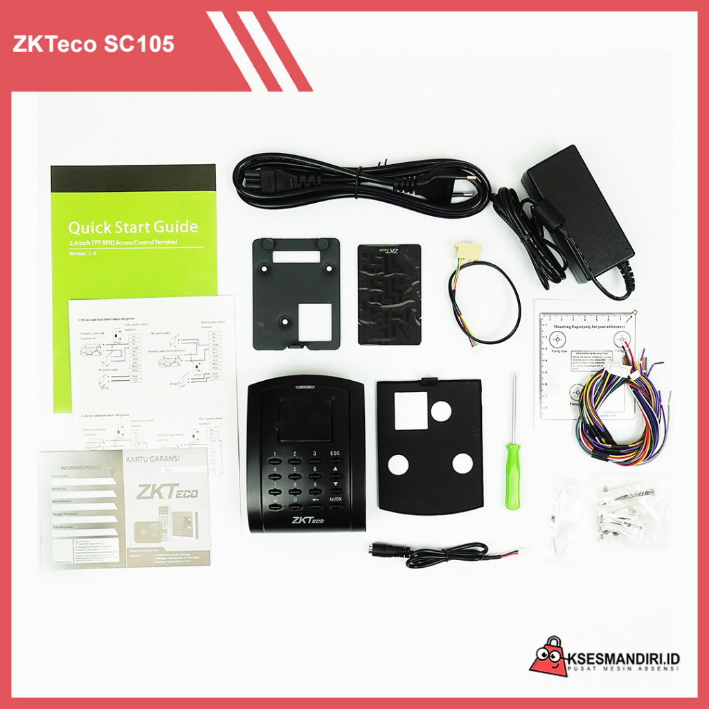 Mesin Access Control ZKTECO SC105 Mifare 13,56 Mhz