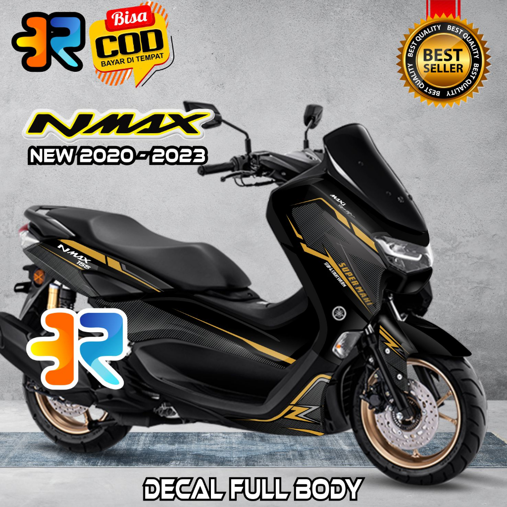 Decal Nmax New 2021 - 2023 Stiker Full Body Variasi Desain Super Carbon