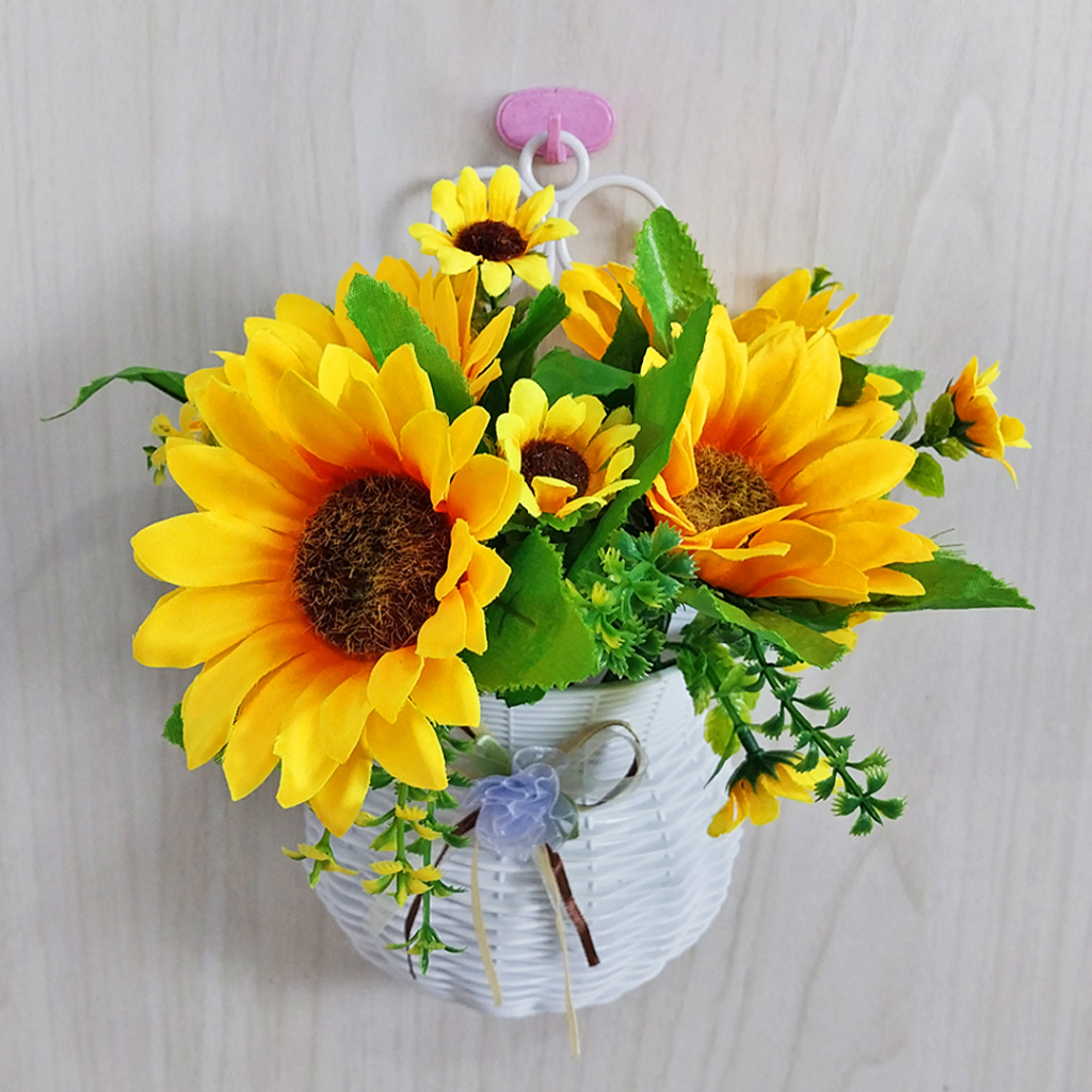 Bunga Matahari Hias Tanaman Bunga Hias Plastik Dekorasi Rumah Dinding Ruangan Bunga Hias Gantung Bunga Matahari Palsu Artificial Flowers PBP34