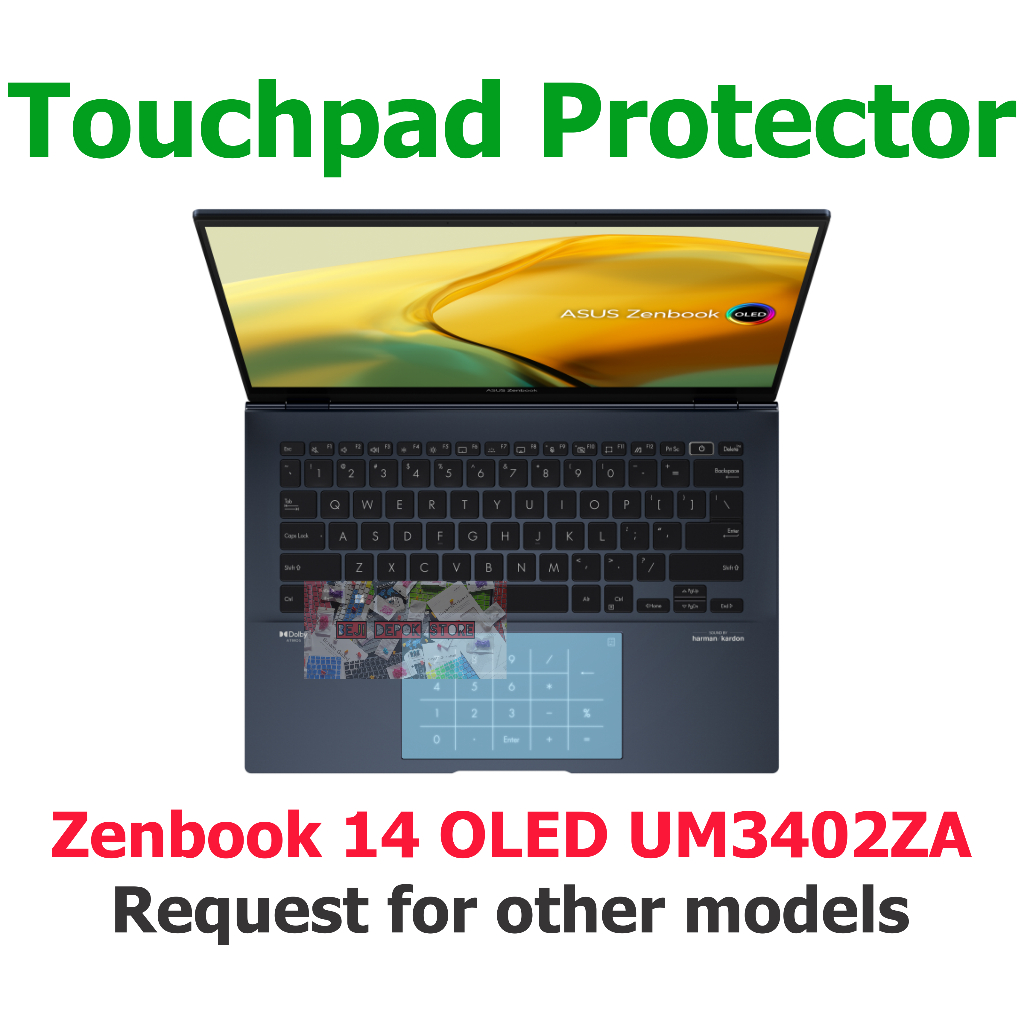 Touchpad Trackpad Protector Asus Zenbook 14 OLED UM3402ZA UM3402