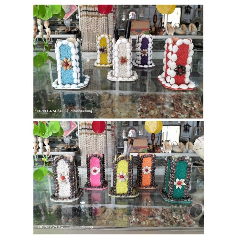 

TEMPAT PENSIL / BOLPOIN KERANG PRAKARYA MUDAH