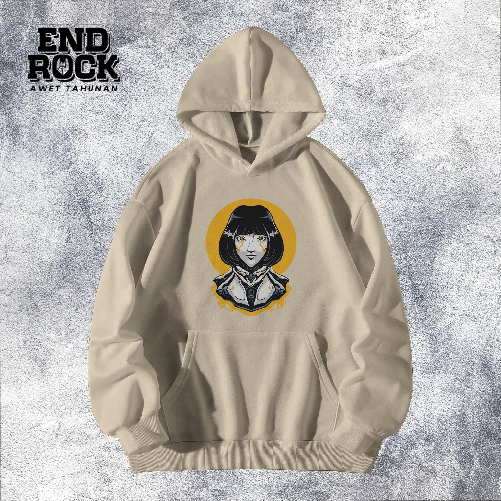 Hoodie Original Endrock Tema Robot Gril DTFS180