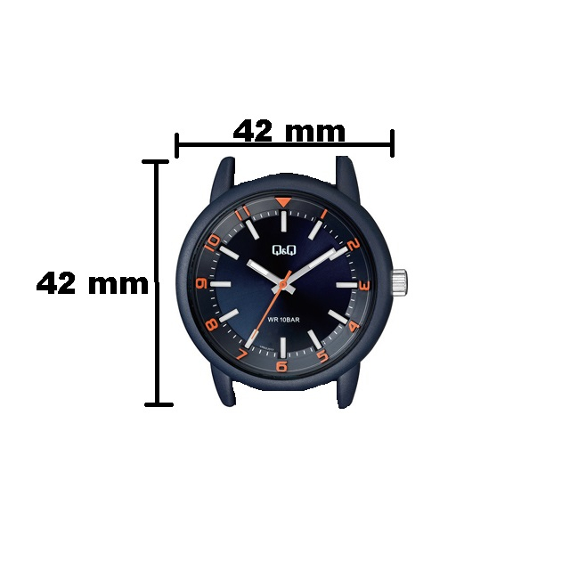 Jam Tangan Unisex Sporty Casual Rubber Karet Analog Original Q&amp;Q QNQ QQ VR52 Series